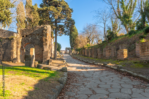 The necropolis of the Herculaneum Gate, which stretches along the road that led to Naples, was already used during the first centuries of life in Pompeii