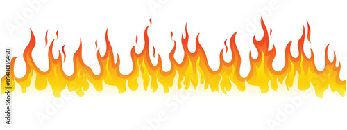Cartoon campfire. Fire flames, bright fireball, heat wildfire and red hot bonfire campfire, red fiery flames isolated vector illustration set. Animated form and square, fireball and flame