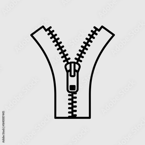 Open Zipper Black Line Icon Vector Illustration
zipper, open, icon, black, line, vector, illustration, fastener, clothing, zip, pull, teeth, slider, fashion, garment, accessory, outline, drawing, grap