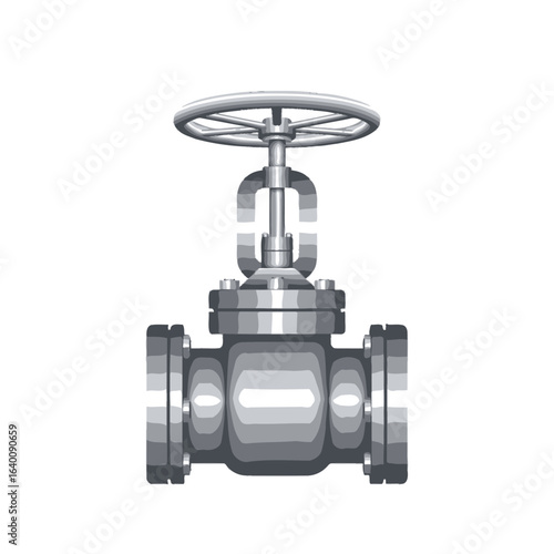 Industrial gate valve, metallic, control, pipeline, engineering, mechanism.