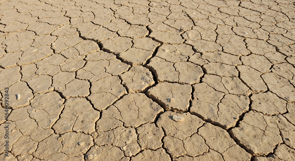 Close-up of cracked desert clay, warm beige tones, textured yet subtle Close-up of cracked desert clay, warm beige tones, textured yet subtle