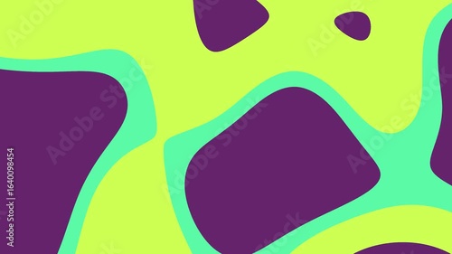 Abstract geometric design with shades of yellow, green, and purple. Ideal for backgrounds, branding, posters, or digital art projects.