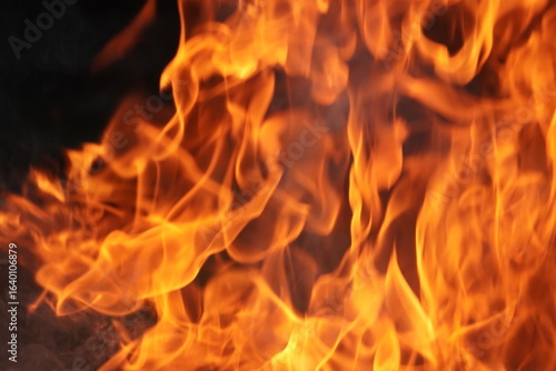 Fire flames are a visible part of the chemical reaction