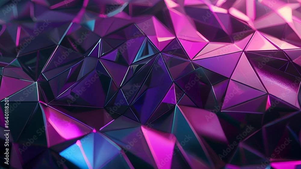 Obraz premium Abstract geometric polygon style background with beautiful pattern mosaic