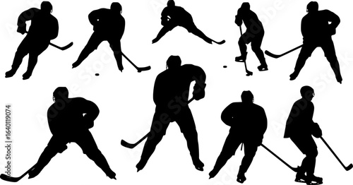hockey p1 silhouettes
