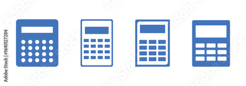 Calculator icon vector. Accounting calculator sign and symbol.