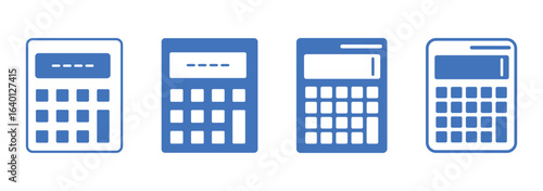 Calculator icon set vector. Accounting calculator sign and symbol.