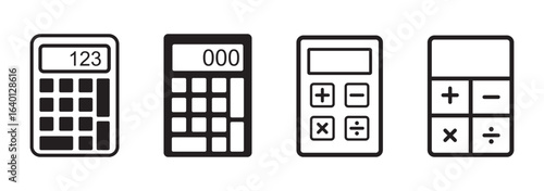 calculator with money icon. calculator glyph icon. calculator icon Vector illustration in black. Set of calculator icons. Vector eps 10
