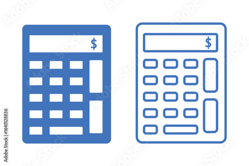 Calculator icon set. Accounting calculator icon. calculator vector