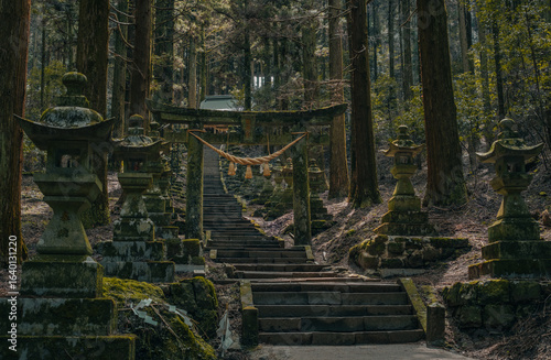 Kamishikimi Kumanoimasu Shrine in Kyushu, Japan