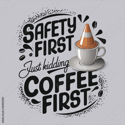 A trendy and artistic vector design for a white t-shirt featuring a clever and humorous statement