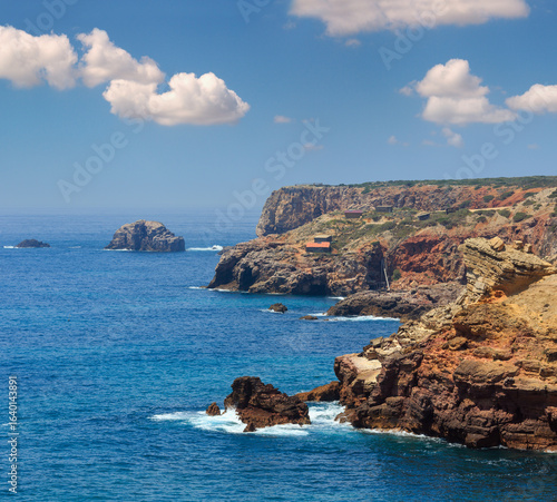 Summer Atlantic coast (Algarve, Portugal).