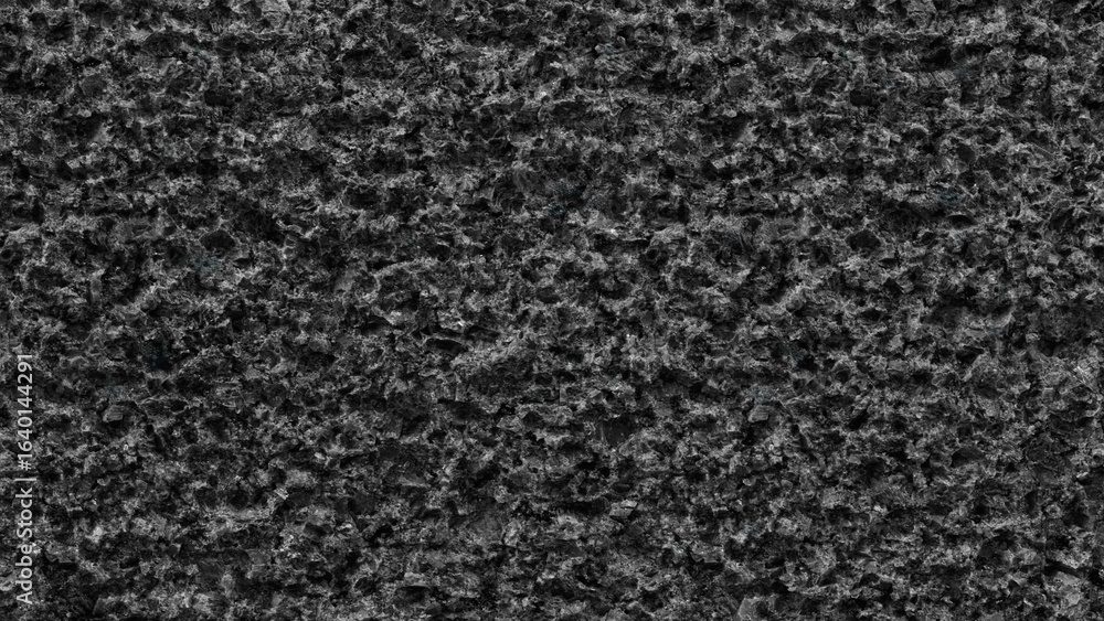 Fototapeta premium Black rough textured surface background for web banner page template design. creates oppressive and somewhat gloomy mood.