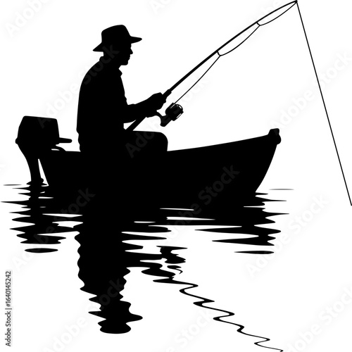 Fisherman Boat SVG Cut Files for Cricut & Silhouette