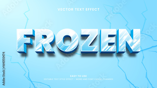 frozen editable text effect