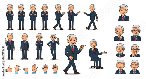 Pixel art characters in various animated poses and expressions