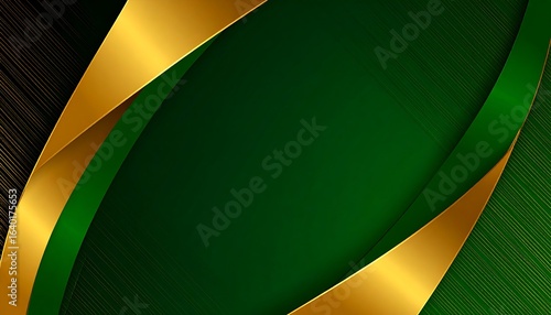 Abstract green gold background design