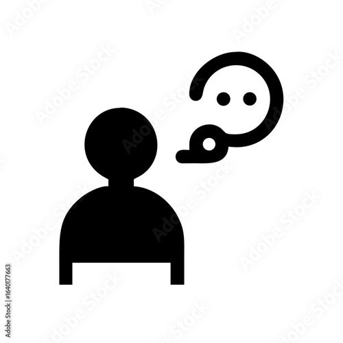 Customer service representative icon vector illustration for call center support and communication assistance