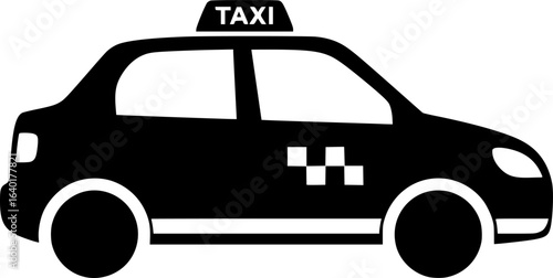 taxi vector flat icon