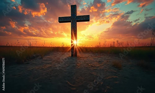 Cross at Sunset
