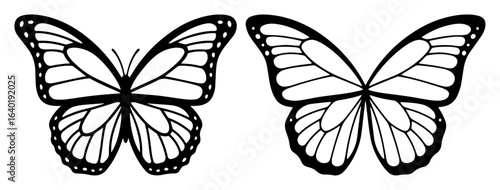simple butterfly earring template laser cut design vector black illustration shape for laser cutting and engraving