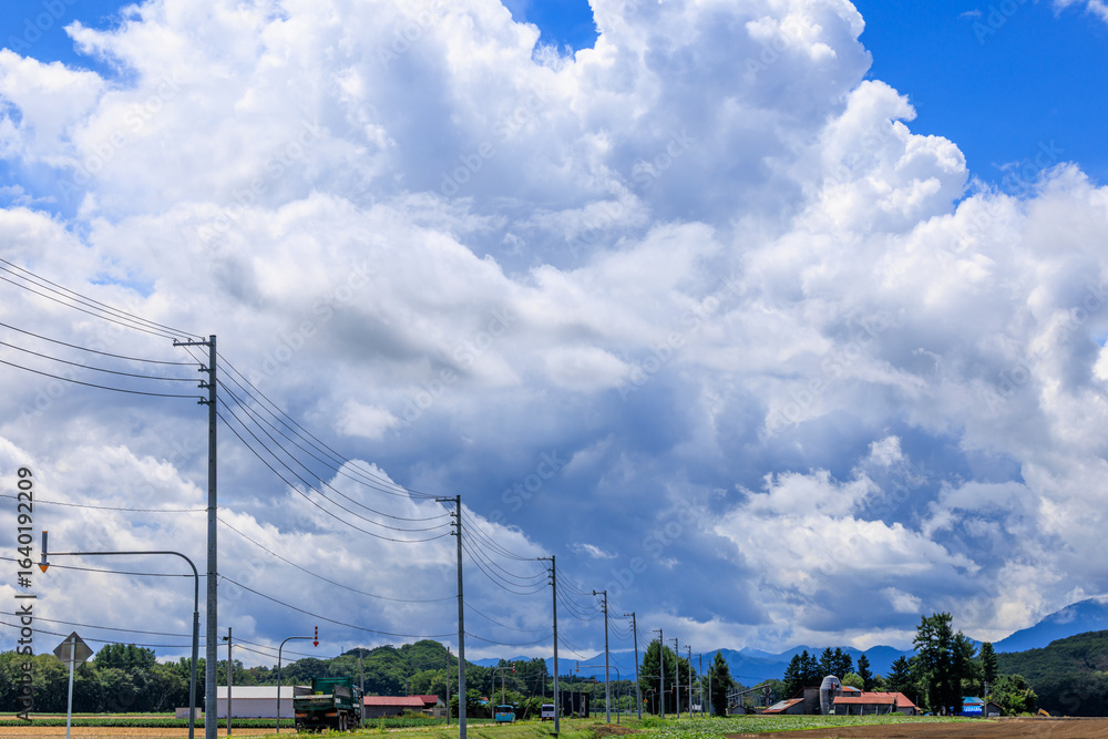 Obraz premium 青空と雲