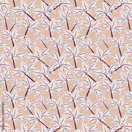 Botanical bliss seamless vector pattern