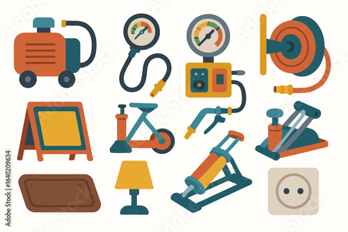 Construction and repair 3d icon set. tools, equipment, building icons collection