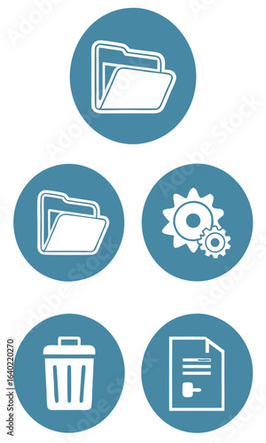 Free Download File management icons collection - GFXLoad