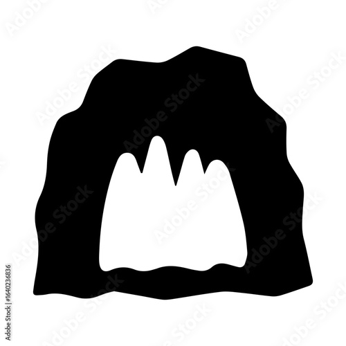 caving glyph icon