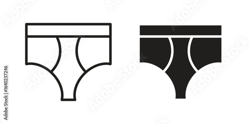 Underpants icon elements. doodle graphics icons.