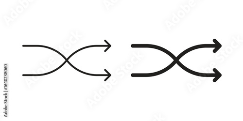 Shuffle arrow icon