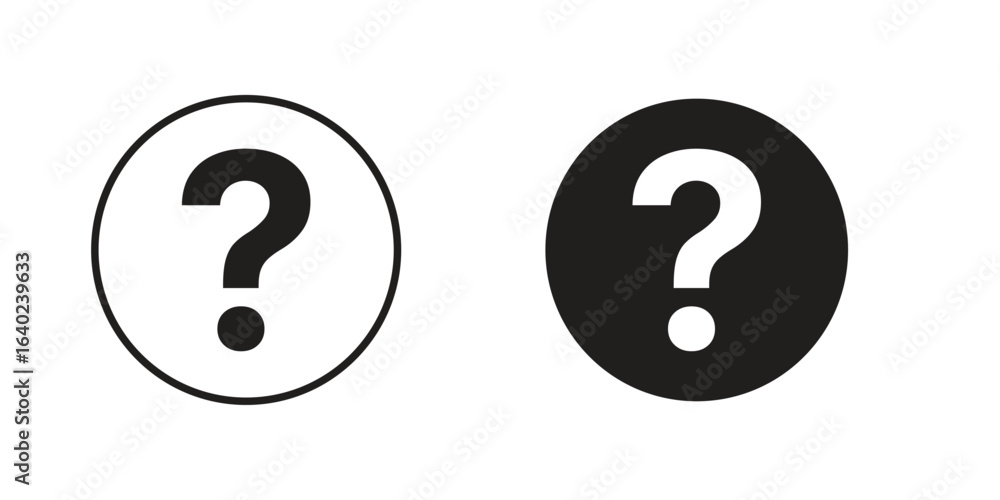 Interrogation icon elements. doodle graphics icons. Interrogation icon elements. doodle graphics icons.