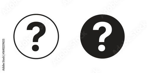 Interrogation icon elements. doodle graphics icons.