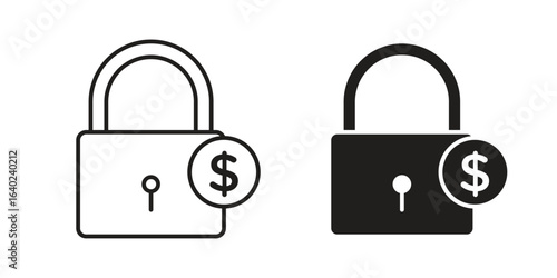 Fixed price icon elements. doodle graphics icons.