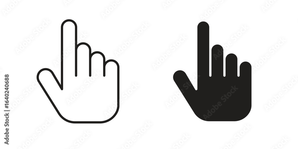 Cursor hand icon elements. doodle graphics icons. Cursor hand icon elements. doodle graphics icons.