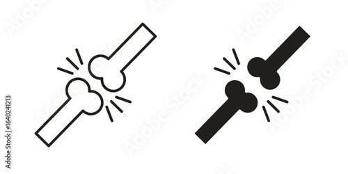 Bones icon elements. doodle graphics icons.