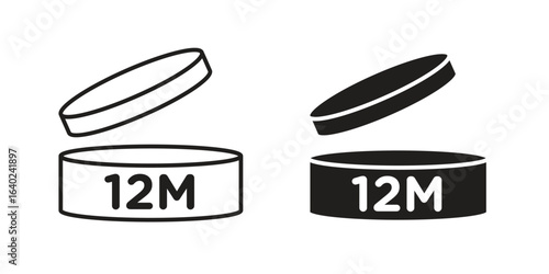 12M icon elements. doodle graphics icons.