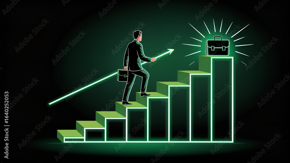 Career Advancement Journey | Professional Growth Vector | Business Growth Career Advancement Journey | Professional Growth Vector | Business Growth