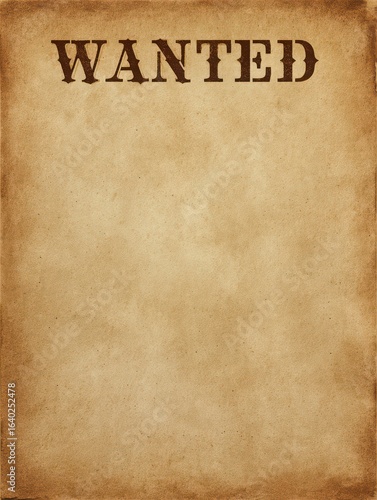 Wanted Poster Background - Old Paper Texture