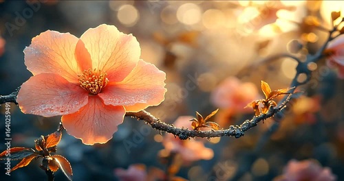 yellow flowers in the morning