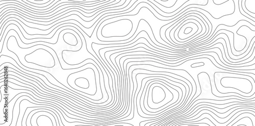 Abstract Topographic background. Geographic line map. Wavy pattern design. Paper texture imitation of a geographical map shades. Vector illustration.	