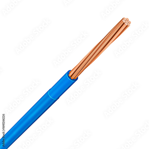 THNN 7-wire cable, halogen-free, insulated, bare and sintox