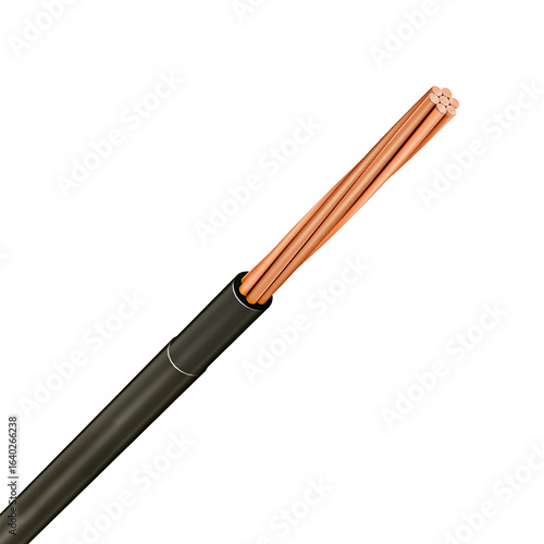 THNN 7-wire cable, halogen-free, insulated, bare and sintox