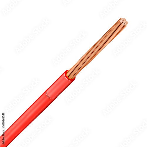 THNN 7-wire cable, halogen-free, insulated, bare and sintox