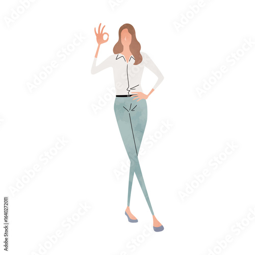 Full-body posing person