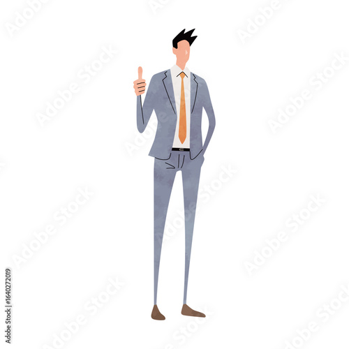 Full-body posing person