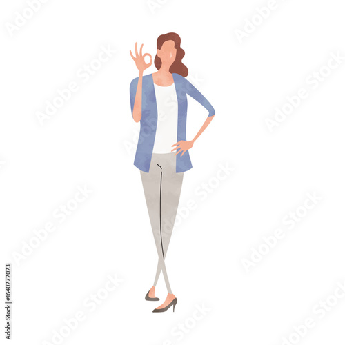 Full-body posing person