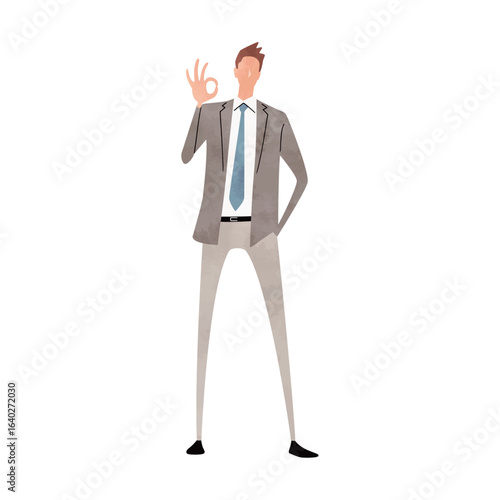 Full-body posing person