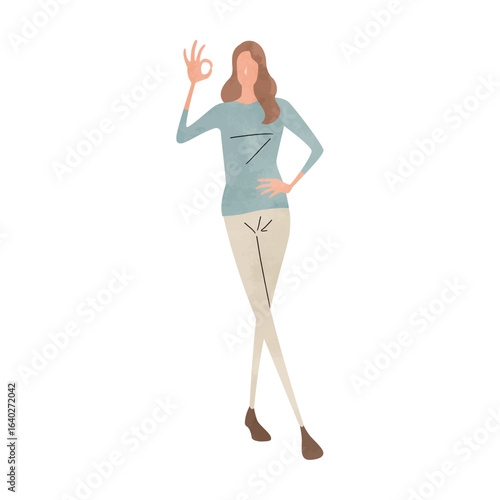 Full-body posing person